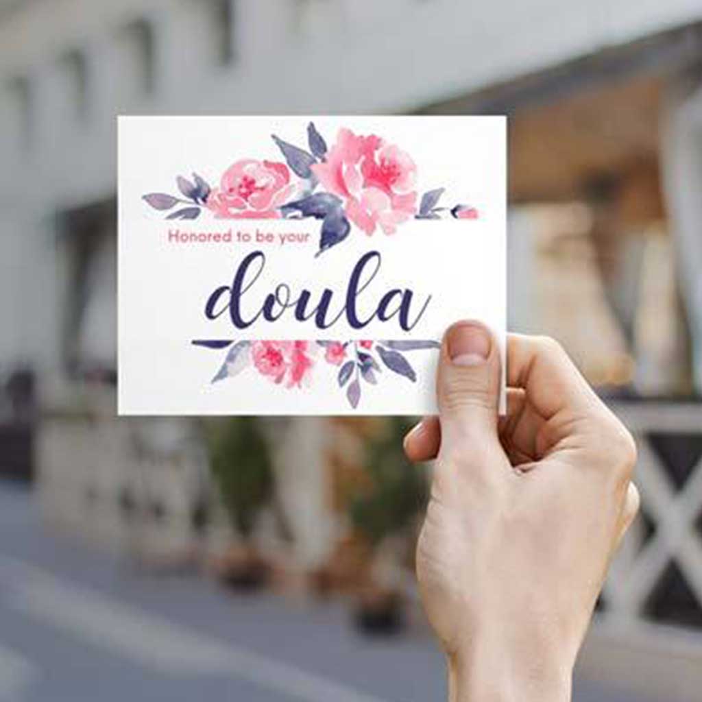 Honored to Be Your Doula Note cards, Pack of 10 - Updated design!