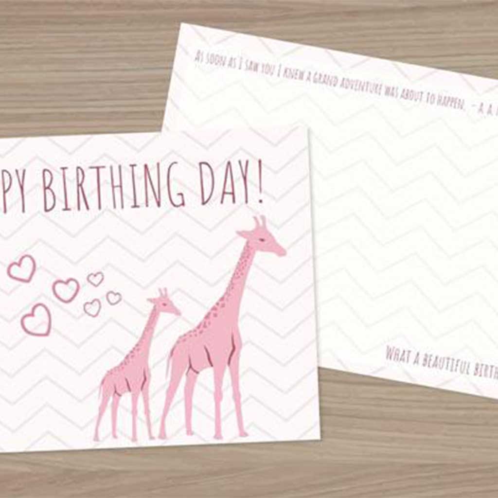 Happy Birthing Day Postcards