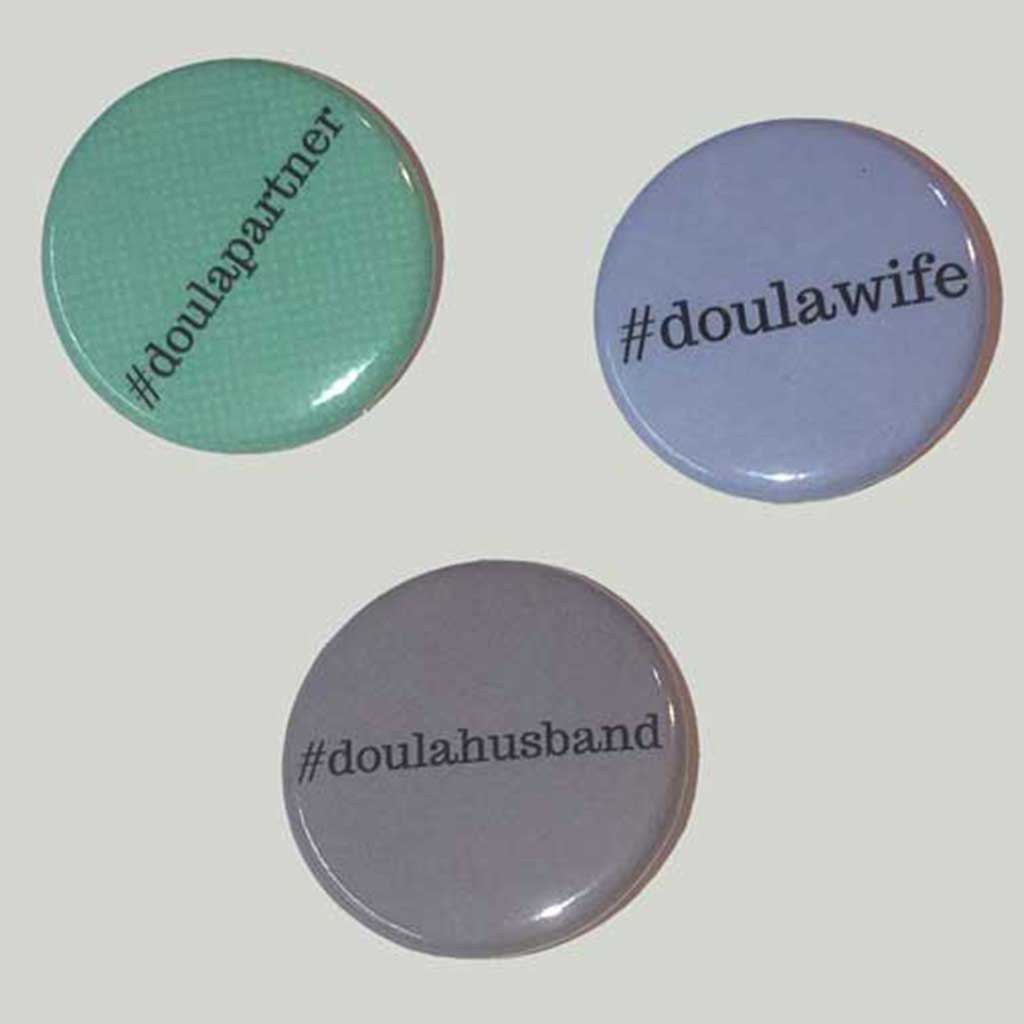 Doula Husband Wife Partner Support Button