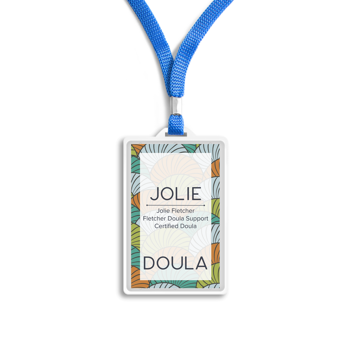 Doula Name Badge and Retractable Lanyard
