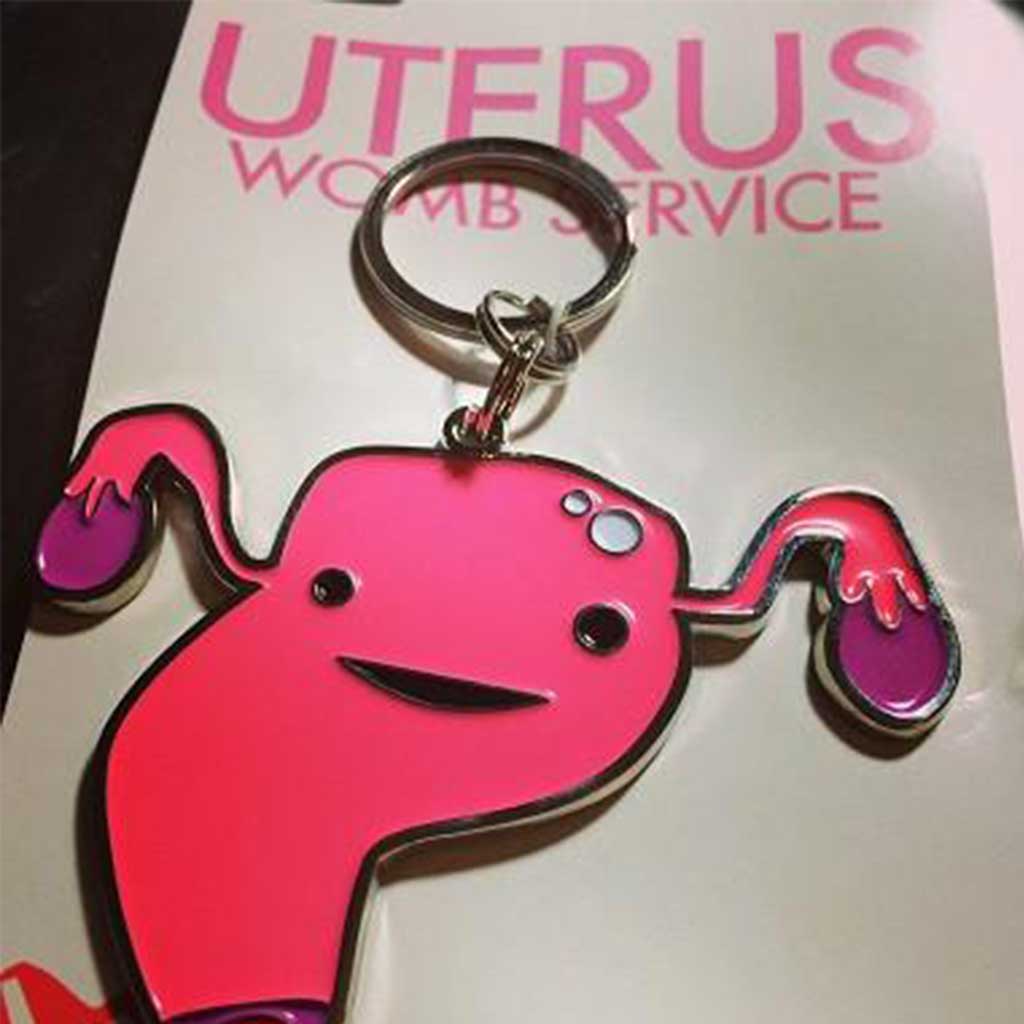 Uterus Keychain