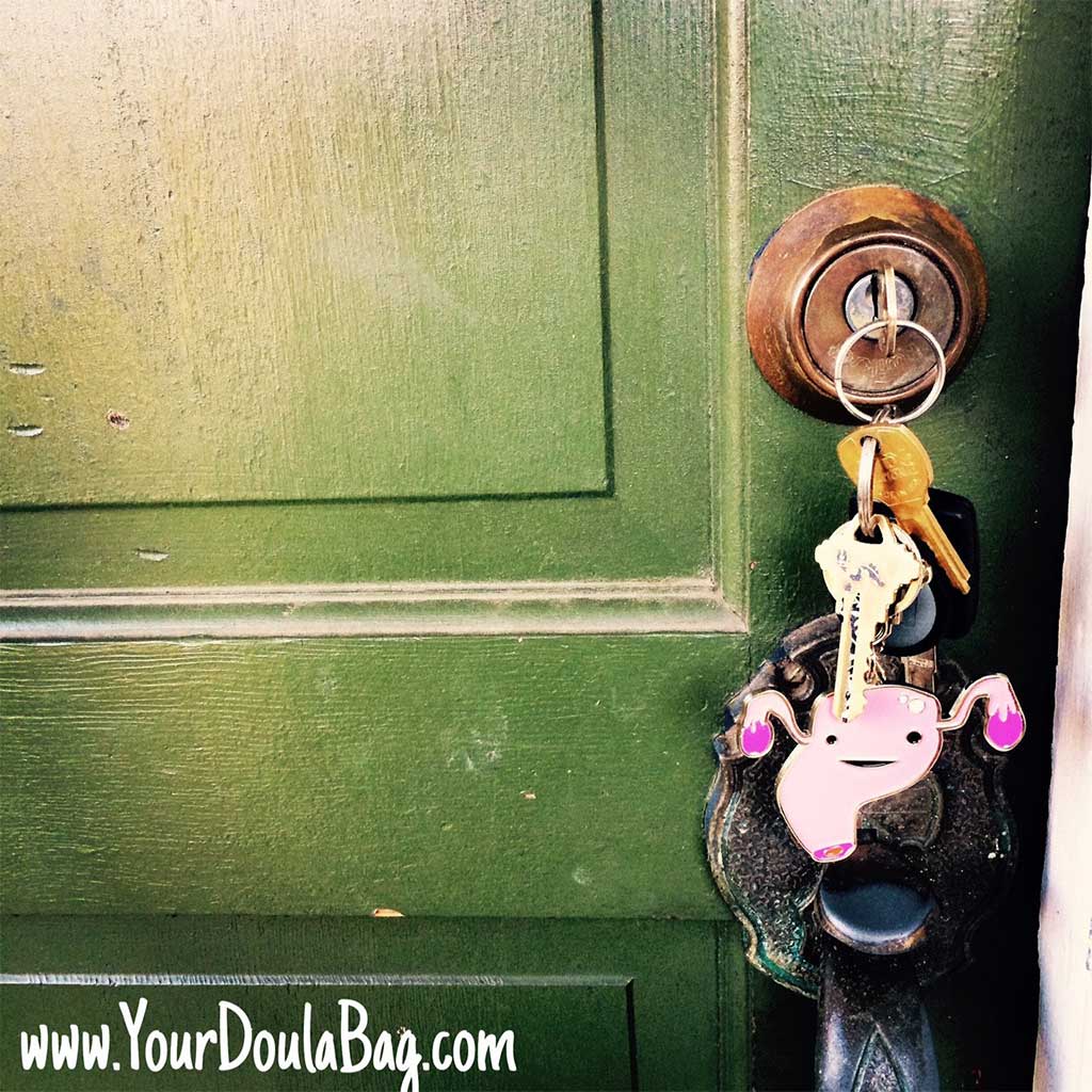 Uterus Keychain