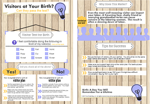 Visitors at your birth? Infographic Handout Download