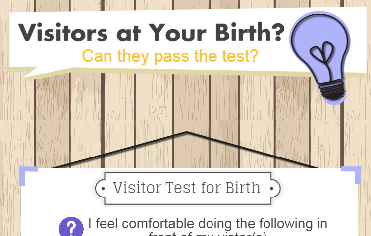 Visitors at your birth? Infographic Handout Download