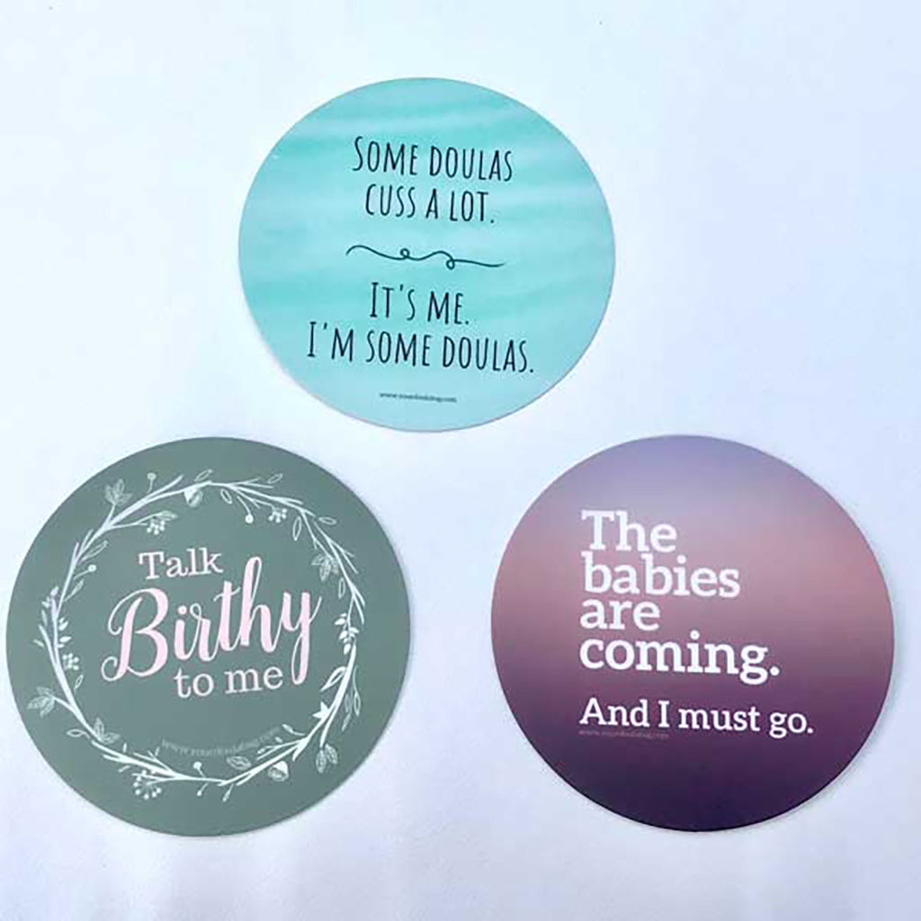 Doula Fun 3" Round Stickers