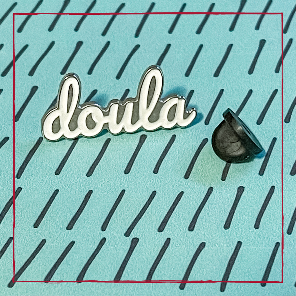 Enamel Doula Lapel Pin 1.25"