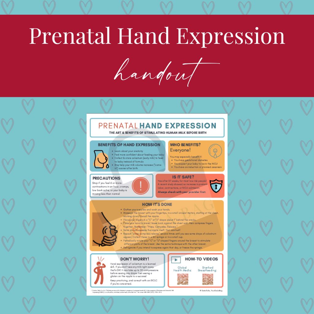 Prenatal Hand Expression Handout